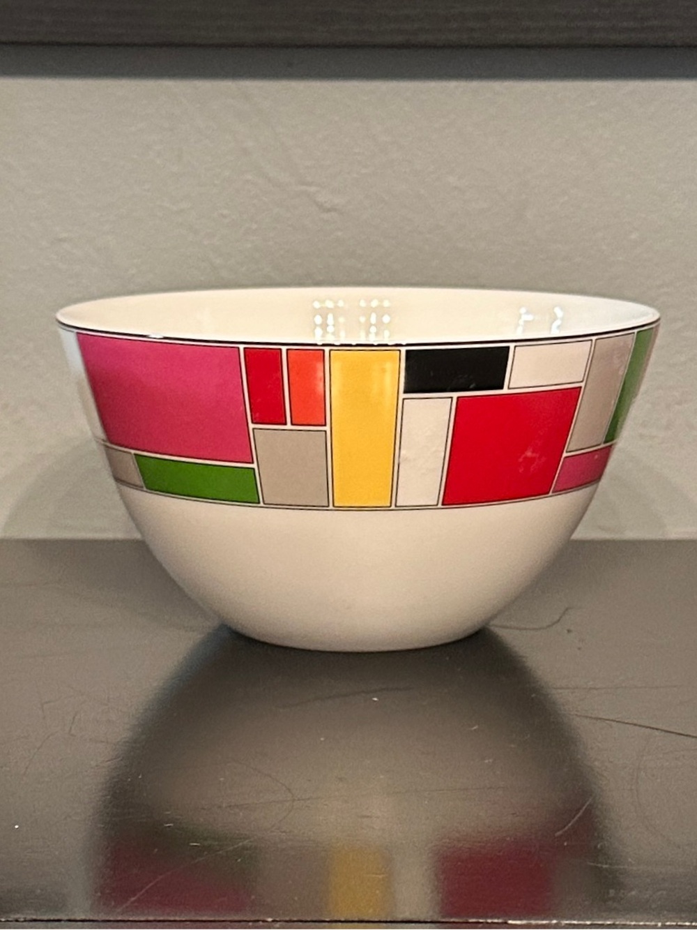 Kate Spade Lenox Gramercy Park Irving Place Set of 3 Color Block Bowls